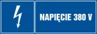 Napięcie 380V - znak elektryczny