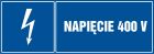 Napięcie 400 V - znak elektryczny