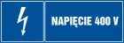 Napięcie 400 V - znak elektryczny