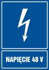 Napięcie 48V - znak elektryczny
