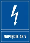 Napięcie 48V - znak elektryczny