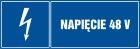 Napięcie 48V - znak elektryczny