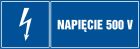 Napięcie 500V - znak elektryczny