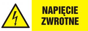 Napięcie zwrotne - znak elektryczny