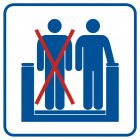 Nie blokuj lewej strony - znak informacyjny - RA513