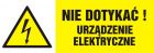 Nie dotykać! Urządzenie elektryczne - znak sieci elektrycznych - HB001