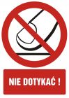 Nie dotykać - znak bhp zakazujący - GC034