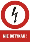 Nie dotykać! - znak elektryczny