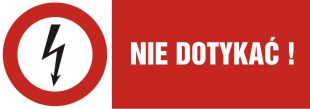 Nie dotykać! - znak elektryczny