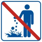 Nie śmiecić - znak informacyjny - RA516