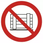 Nie zastawiać - znak bhp zakazujący - GAP023