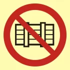 Nie zastawiać - znak przeciwpożarowy ppoż - BA004