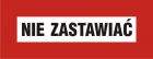 Nie zastawiać - znak przeciwpożarowy ppoż - BC133