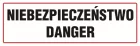 Niebezpieczeństwo-Danger - znak ostrzegający, informujący - ND001