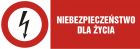 Niebezpieczeństwo dla życia - znak elektryczny