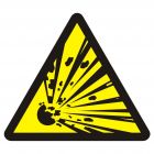 Niebezpieczeństwo wybuchu - materiały wybuchowe - znak przeciwpożarowy ppoż - BA016