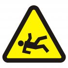 Niebezpieczeństwo wypadnięcia - znak, naklejka kolejowa - SD022