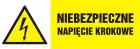 Niebezpieczne napięcie krokowe - znak elektryczny