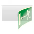 Nośnik prostokątnych znaków 3D gięty typu chorągiewka