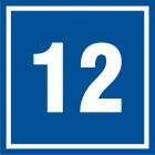 Numer 12 - znak informacyjny - PB512