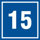 Numer 15 - znak informacyjny - PB515