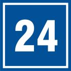 Numer 24 - znak informacyjny - PB524