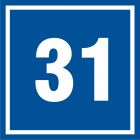 numer 31 - znak informacyjny - PB531
