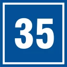 Numer 35 - znak informacyjny - PB535