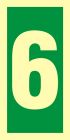 Numer stacji ewakuacyjnych 6 - znak morski - FE007