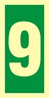 Numer stacji ewakuacyjnych 9 - znak morski - FE010