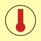 Obszar lub zespół obszarów monitorowanych przez detektory ciepła - znak morski - FI125