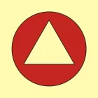 Obszar monitorowany przez wykrywacze gazu - znak morski - FI127