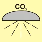 Obszar/zespół obsz. chronionych syst. ppoż.(CO2) - znak morski - FI109
