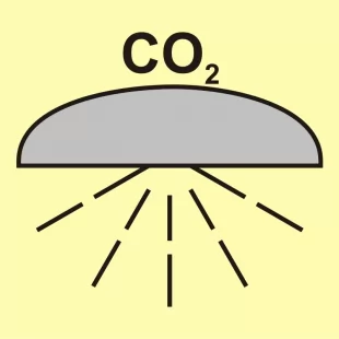 Obszar/zespół obsz. chronionych syst. ppoż.(CO2) - znak morski - FI109