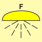 Obszar/zespół obsz. chronionych syst. ppoż.(F-piana) - znak morski - FI110