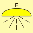 Obszar/zespół obsz. chronionych syst. ppoż.(F-piana) - znak morski - FI110