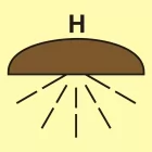 Obszar/zespół obsz. chronionych syst. ppoż.(H-gaz) - znak morski - FI111