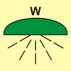 Obszar/zespół obsz. chronionych syst. ppoż.(W-woda) - znak morski - FI113