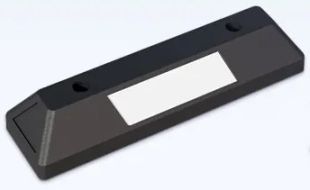 Odbojnica parkingowa separator - gumowa czarno-biała 55x15x10 cm