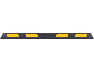 Odbojnica parkingowa separator - gumowa czarno-żółta 182x15x10cm