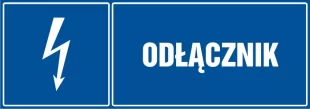 Odłącznik - znak elektryczny