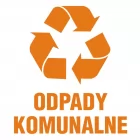 Odpady komunalne 1 - znak informacyjny, segregacja śmieci - PA056