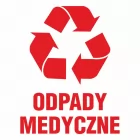 Odpady medyczne - znak informacyjny, segregacja śmieci - PA068