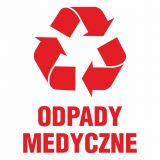 Odpady medyczne - znak informacyjny, segregacja śmieci - PA068 - Segregacja odpadów medycznych Odpady medyczne - znak informacyjny, segregacja śmieci - PA068 - Segregacja odpadów medycznych