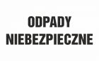 Odpady niebezpieczne - znak informacyjny, segregacja śmieci - PA097