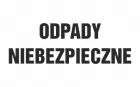 Odpady niebezpieczne - znak informacyjny, segregacja śmieci - PA097