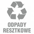 Odpady resztkowe - znak informacyjny, segregacja śmieci - PA064