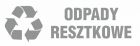 Odpady resztkowe - znak informacyjny, segregacja śmieci - PA083