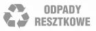 Odpady resztkowe - znak informacyjny, segregacja śmieci - PA083