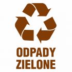Odpady zielone - znak informacyjny, segregacja śmieci - PA065